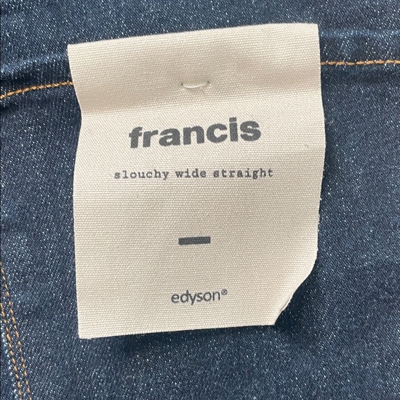 Navy Wide Leg Women's Jeans - Picture 6 of 6